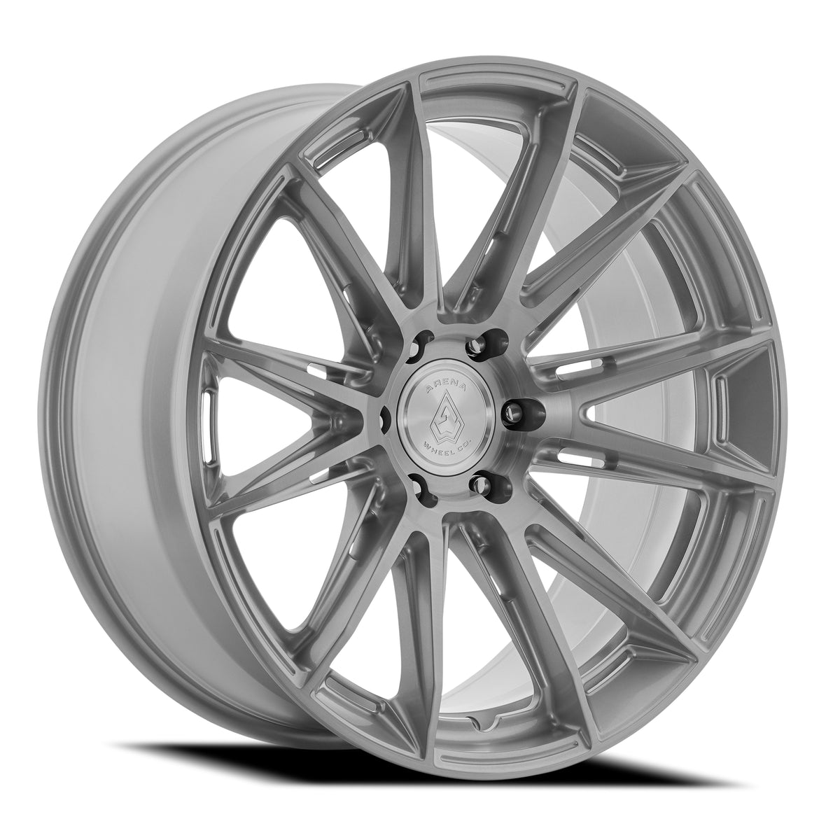 Arena Lusso 22X9.5 +3 Gloss Silver Brushed