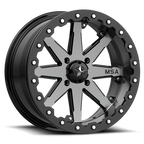 Msa Offroad Wheels M21 Lok Utv Beadlock 16X7 +0 Charcoal Tint