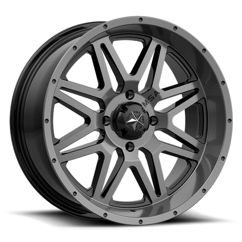 Msa Offroad Wheels M26 Vibe Utv 14X7 +0 Dark Tint