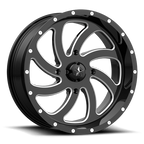 Msa Offroad Wheels M36 Switch Utv 22X7 +0 Gloss Black Milled