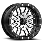 Msa Offroad Wheels M37 Brute Utv Beadlock 15X7 +10 Gloss Black Machined