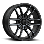 Msa Offroad Wheels M43 Fang Utv 14X7 +10 Satin Black W/ Titanium Tint