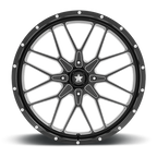 Msa Offroad Wheels M45 Portal Utv 24X7 +0 Gloss Black Milled