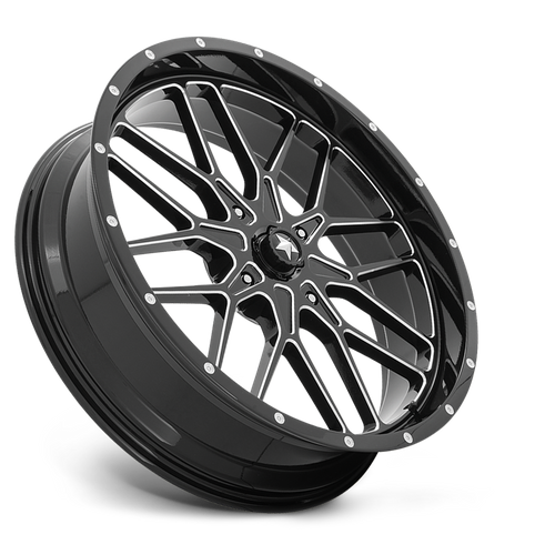 Msa Offroad Wheels M45 Portal Utv 24X7 +0 Gloss Black Milled