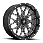 Msa Offroad Wheels M45 Portal Utv 14X7 +10 Gloss Black Milled
