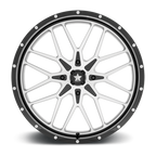 Msa Offroad Wheels M45 Portal Utv 24X7 +0 Gloss Black Machined