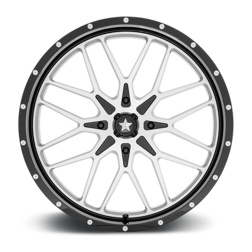 Msa Offroad Wheels M45 Portal Utv 24X7 +0 Gloss Black Machined
