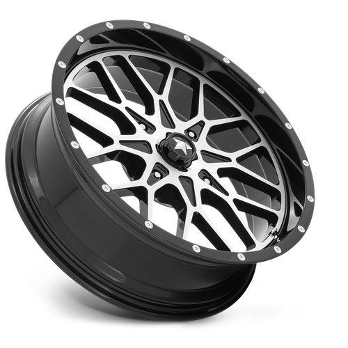 Msa Offroad Wheels M45 Portal Utv 18X7 +0 Gloss Black Machined