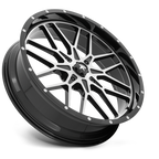Msa Offroad Wheels M45 Portal Utv 24X7 +0 Gloss Black Machined