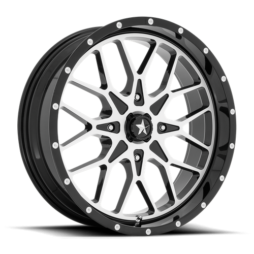 Msa Offroad Wheels M45 Portal Utv 18X7 +0 Gloss Black Machined