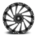Msa Offroad Wheels M46 Blade Utv 20X7 +0 Gloss Black Milled