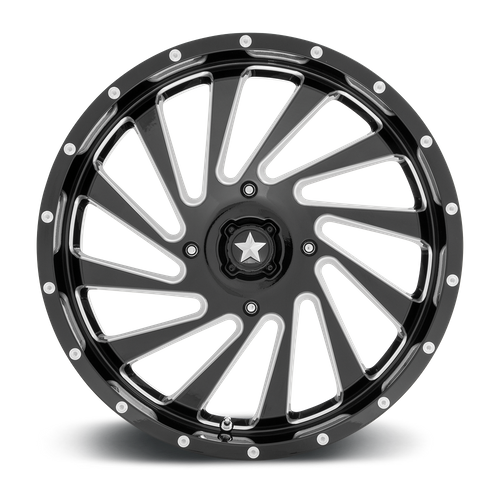 Msa Offroad Wheels M46 Blade Utv 20X7 +0 Gloss Black Milled