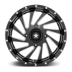 Msa Offroad Wheels M46 Blade Utv 18X7 +0 Gloss Black Milled
