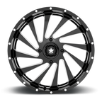 Msa Offroad Wheels M46 Blade Utv 22X7 +0 Gloss Black Milled