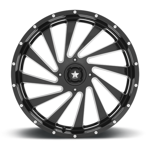 Msa Offroad Wheels M46 Blade Utv 24X7 +0 Gloss Black Milled