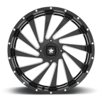 Msa Offroad Wheels M46 Blade Utv 24X7 +0 Gloss Black Milled