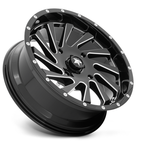 Msa Offroad Wheels M46 Blade Utv 20X7 +0 Gloss Black Milled