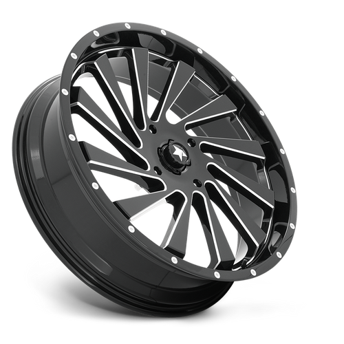 Msa Offroad Wheels M46 Blade Utv 24X7 +0 Gloss Black Milled