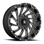 Msa Offroad Wheels M46 Blade Utv 18X7 +0 Gloss Black Milled