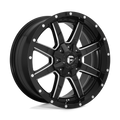 Fuel 1Pc D610 Maverick 17X9 -12 Gloss Black Milled
