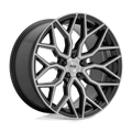 Niche 1Pc M262 Mazzanti 19X8.5 +25 Gloss Black Brushed Face
