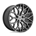 Niche 1Pc M262 Mazzanti 19X8.5 +25 Gloss Black Brushed Face