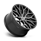 Niche 1Pc M262 Mazzanti 19X8.5 +25 Gloss Black Brushed Face