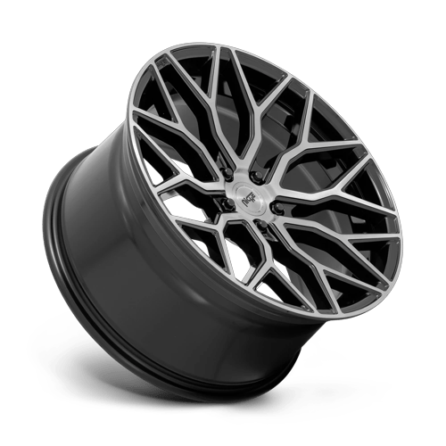 Niche 1Pc M262 Mazzanti 19X8.5 +25 Gloss Black Brushed Face
