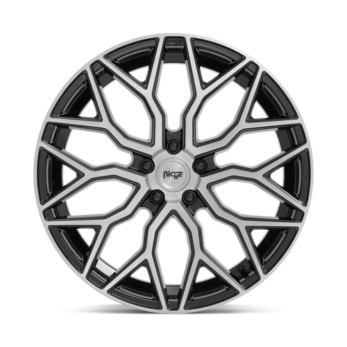 Niche 1Pc M262 Mazzanti 22X10 +35 Gloss Black Brushed Face