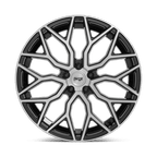 Niche 1Pc M262 Mazzanti 19X8.5 +25 Gloss Black Brushed Face