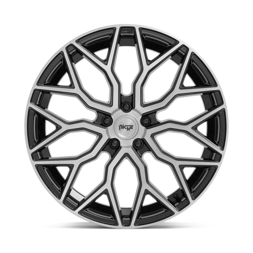 Niche 1Pc M262 Mazzanti 22X10 +35 Gloss Black Brushed Face