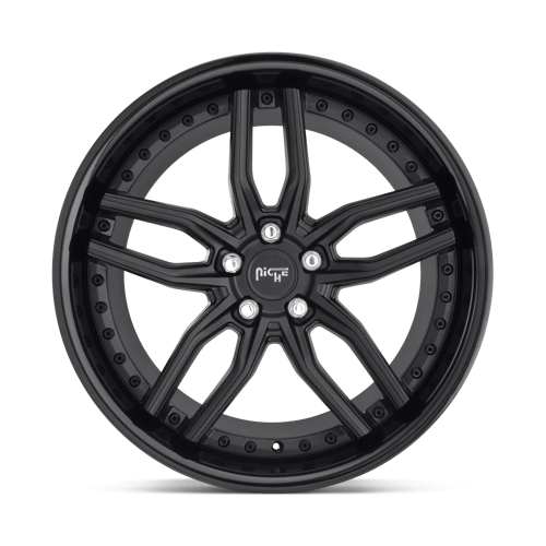 Niche 1Pc M194 Methos 19X8.5 +35 Gloss Black Matte Black
