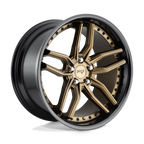 Niche 1Pc M195 Methos 20X10 +45 Matte Bronze Black Bead Ring