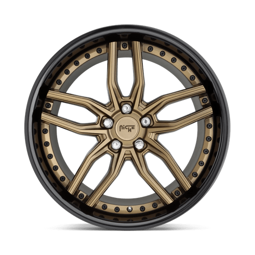 Niche 1Pc M195 Methos 20X10.5 +35 Matte Bronze Black Bead Ring