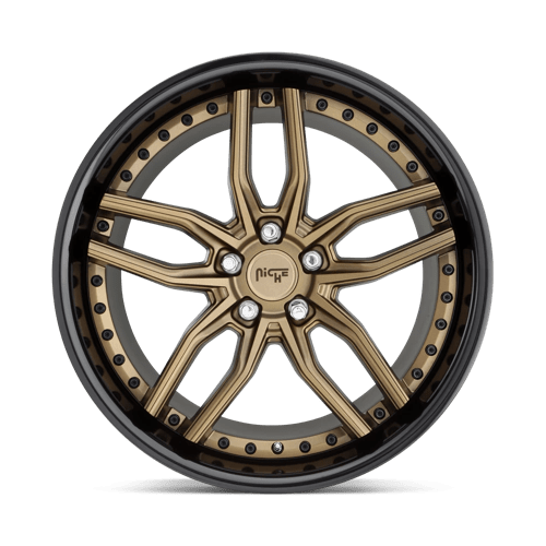 Niche 1Pc M195 Methos 20X9 +18 Matte Bronze Black Bead Ring