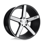 Niche 1Pc M124 Milan 19X8.5 +35 Gloss Black Brushed