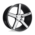 Niche 1Pc M124 Milan 22X9 +38 Gloss Black Brushed