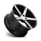Niche 1Pc M124 Milan 20X8.5 +35 Gloss Black Brushed