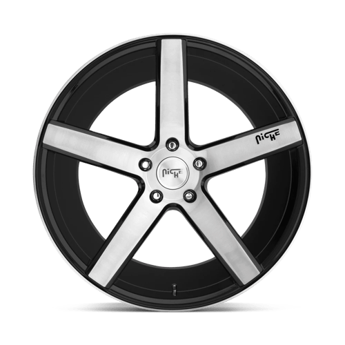 Niche 1Pc M124 Milan 19X8.5 +35 Gloss Black Brushed