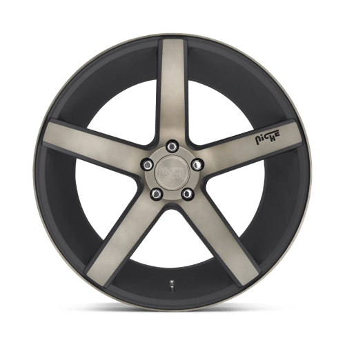 Niche 1Pc M134 Milan 19X8.5 +35 Matte Black Ddt Machined