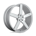 Niche 1Pc M135 Milan 20X8.5 +35 Gloss Silver Machined