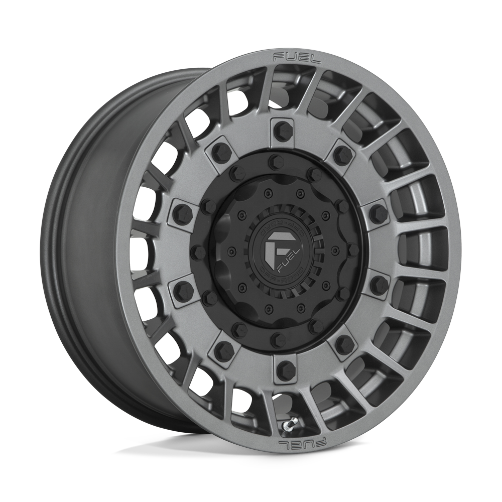 Fuel 1Pc D726 Militia 17X9 +1 Matte Anthracite & Black