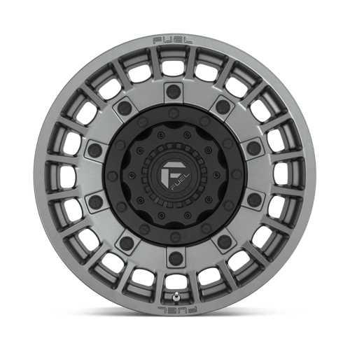 Fuel 1Pc D726 Militia 17X9 +1 Matte Anthracite & Black
