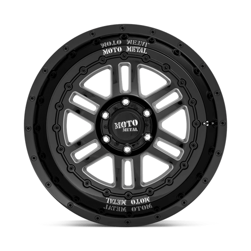 Moto Metal Mo800 Deep Six 20X10 -18 Gloss Black Milled