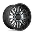 Moto Metal Mo802 Warlock 20X9 +18 Gloss Black Mach W/ Gray Tint