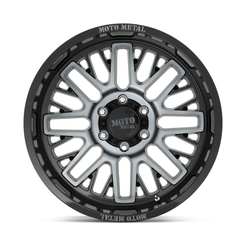 Moto Metal Mo802 Warlock 20X10 -18 Gloss Black Mach W/ Gray Tint