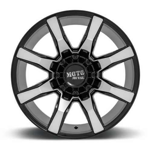 Moto Metal Mo804 Spider 20X10 -18 Gloss Black Machined