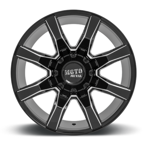 Moto Metal Mo804 Spider 20X9 +18 Gloss Black Milled