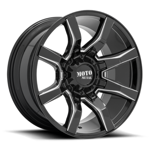 Moto Metal Mo804 Spider 20X9 +18 Gloss Black Milled