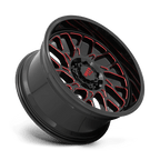 Moto Metal Mo805 20X10 -18 Gloss Black Milled W/ Red Tint